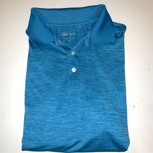 Walter Hagen Men’s Short Sleeve Golf Polo Polyester Size XL Blue Heathered